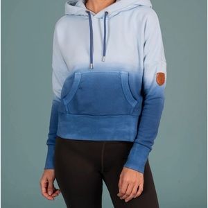 Wanakome Women’s Zenni Hoodie Dip Dye Blue Size Small